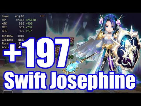 【Summoners War | Curry's RTA】『+197』The Power Swift Josephine, No one can stop her!