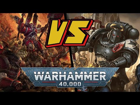 Warhammer 40k BatRep: World Eaters vs Black Templars | Spielebude