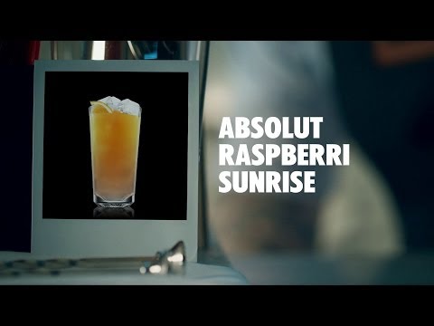 ABSOLUT RASPBERRI SUNRISE DRINK RECIPE - HOW TO MIX