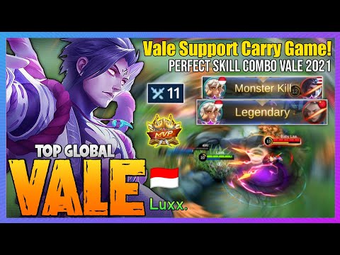 Vale Support Carry the Game - Vale Best Build 2021 [ Top Global Vale ] Luxx. - Mobile Legends
