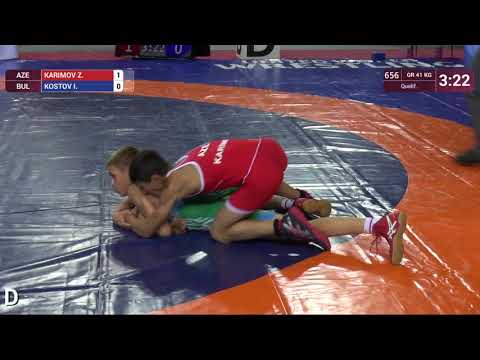 Qual. GR - 41 kg: ZAMIG KARIMO (AZE) v. I. KOSTOV (BUL)