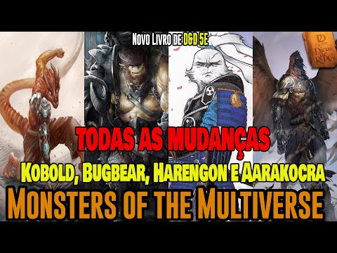 Kobold, Bugbear, Harengon Aarakocra - Mudanças Monsters of the Multiverse D&D 5e - Dicas de RPG #106