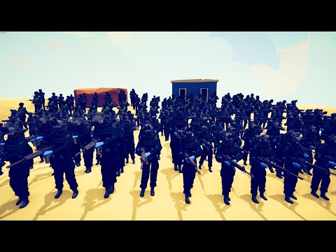 CAN 150x SWAT TEAM KILL REBEL ARMY? - Totally Accurate Battle Simulator TABS
