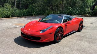 2013 Ferrari 458 Spider - Review in Detail, Start up, Exhaust Sound, and Test Drive