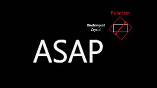 Birefringence Crystal with Polarizer