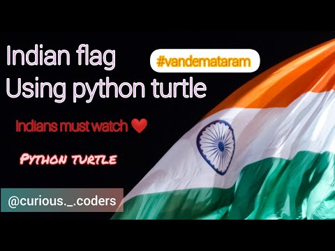 Make Indian Flag In Python Turtle Pythonturtle Python Programming Codingstatus Indian