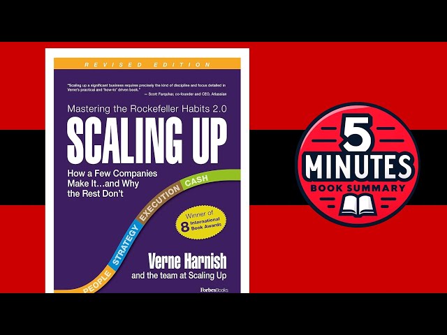Vídeo relacionado con Scaling Up (Revised 2022): How a Few Companies Make It...and Why the Rest Don't (Rockefeller Habits 2.0)