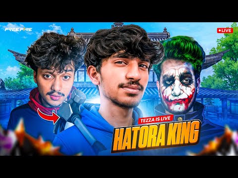 🔴 Free Fire OB52 Update Hatoda King 👑 Tezza YT  | Non-Stop Rank Push | Score 12000