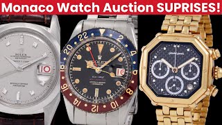 SHOCKING Watch Auction Prices! Cartier, Universal Geneve, ROLEX, AP, Patek Philippe MONACO LEGENDS