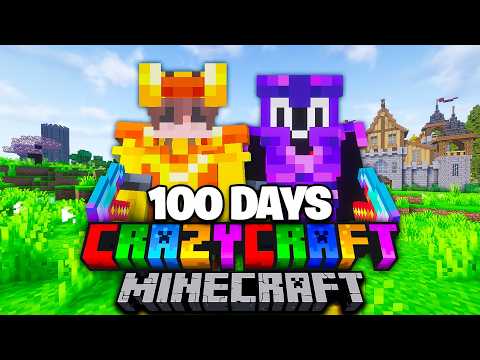 We Survived 100 Days in CRAZY CRAFT in Minecraft...