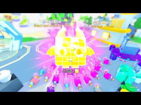 Pet Sim 99 Hatching A Golden Huge Disco Ball Dragon! 🪩