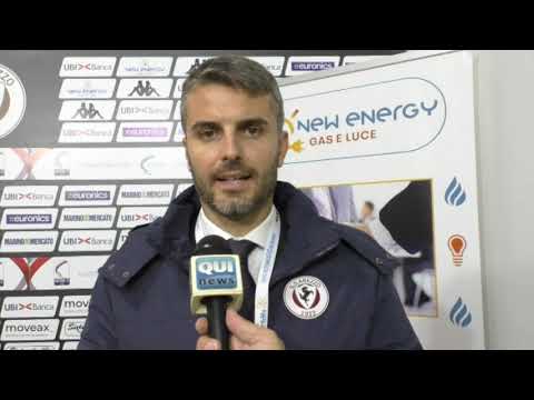 Riccardo Fabbro al termine di Arezzo-Padova 0-5