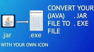 How to convert jar file to exe with your own icon | Tech Projects