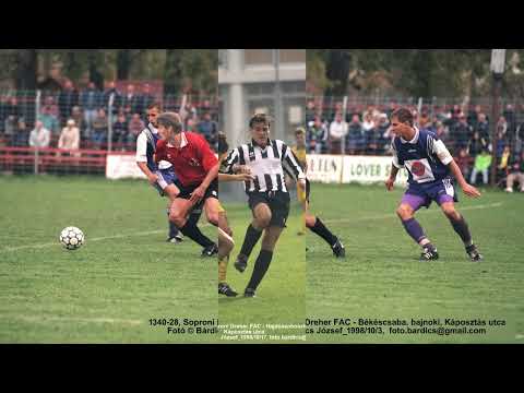 In Memoriam Soproni Dreher FAC, focicsapat, NBI es meccsek 1998 1999