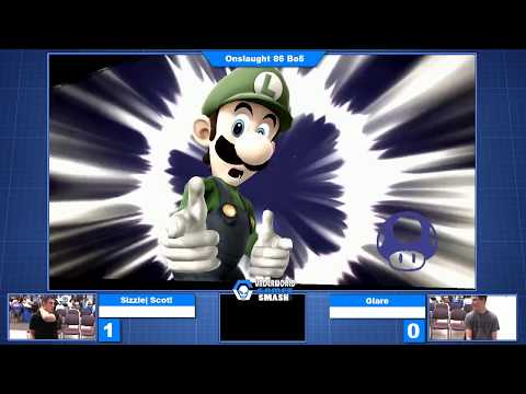 Onslaught 86 - Loser's Semis: Sizzle|Scot (Luigi) vs Glare (Donkey Kong)