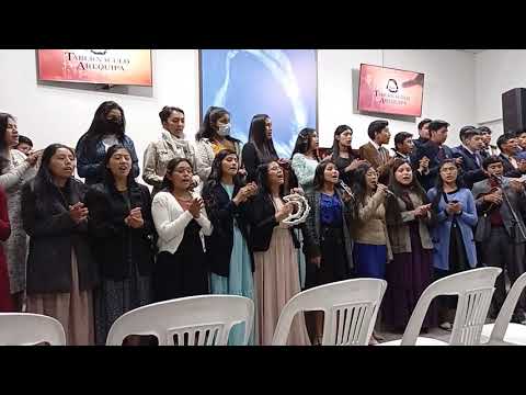 "jóvenes TB.Arequipa" alaba o alma mía a Jehová / con gozo y alegría"