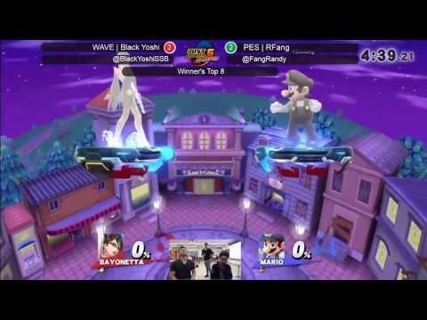 JRWI! 6 Smash 4 Singles  - PES | RFang vs Wave | Black Yoshi