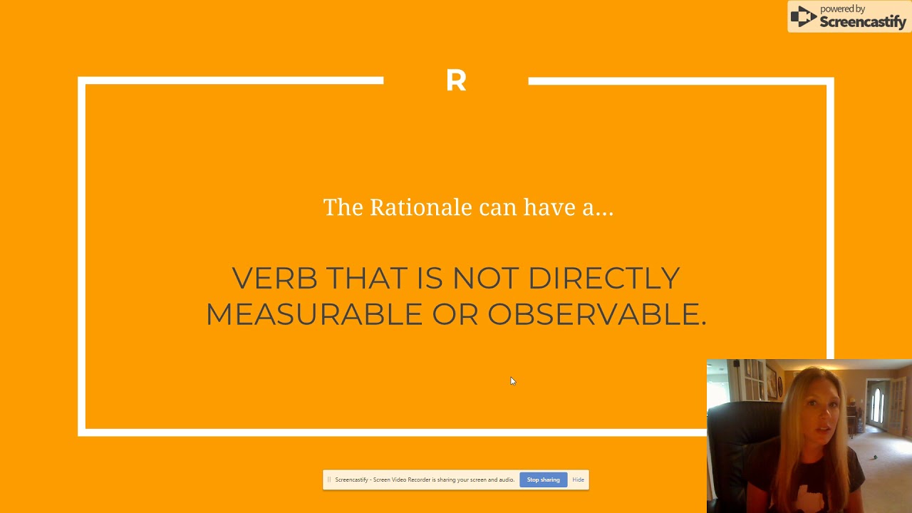 Creating Rationales from Learning Objectives