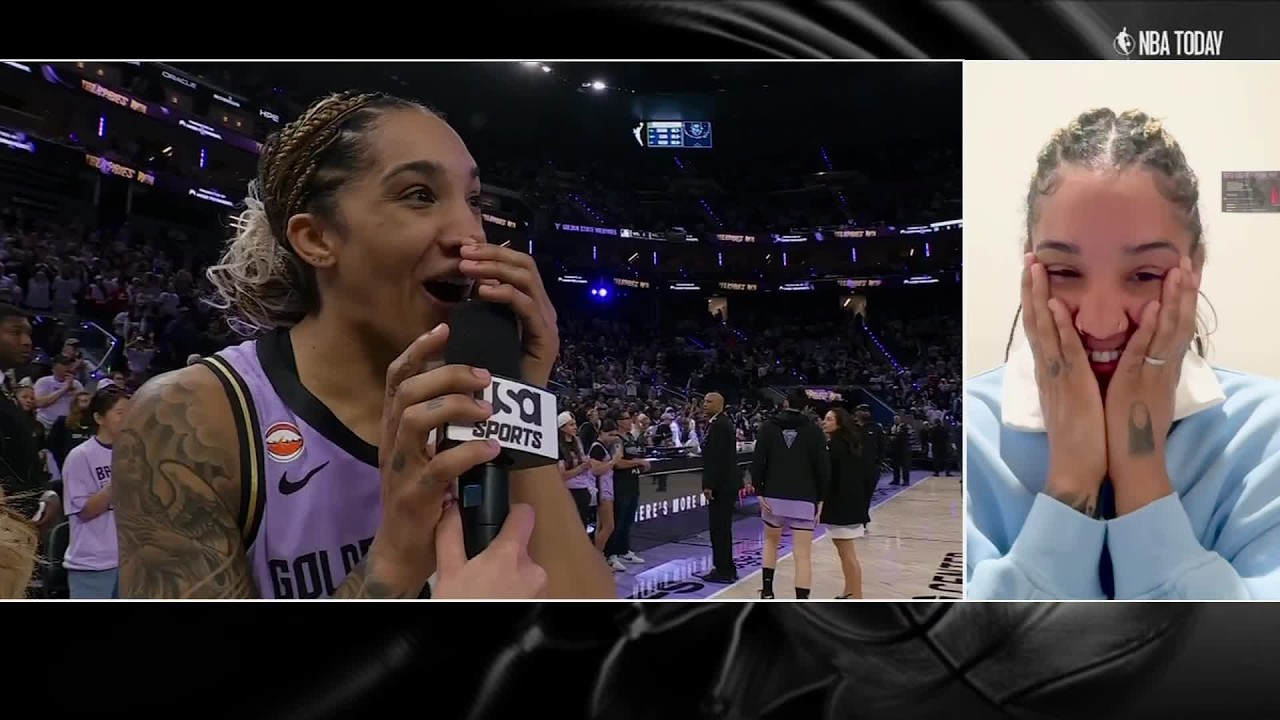 'My intrusive thoughts keep winning' - Gabby Williams reacts to her iconic interviews 😂 | NBA Today