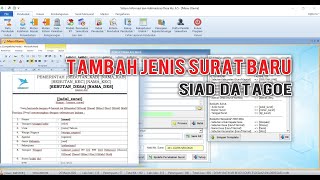 Tambah Jenis Surat Baru 