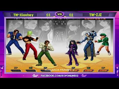 TW-Xiaohey Vs ZJZ GxBridget FT15 KOF 2002 UM - Uma das melhores lutas entre eles