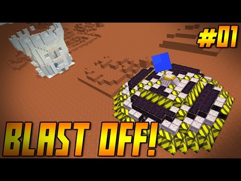 BLAST OFF! Ep 01 - "Crash Landing 2: Electric Boogaloo" (Minecraft HQM Modpack)