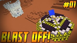 BLAST OFF! Ep 01 - &quot;Crash Landing 2: Electric Boogaloo&quot; (Minecraft HQM Modpack)