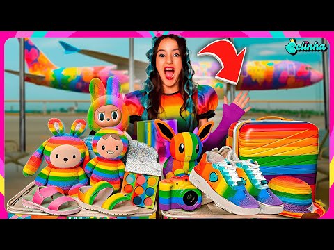 VIAJANDO DE AVIÃO POR UMA SEMANA SÓ COM UMA COR