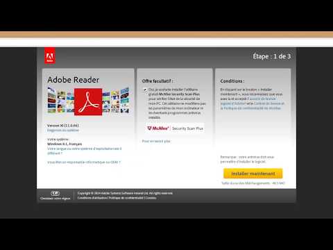 comment installer adobe reader x