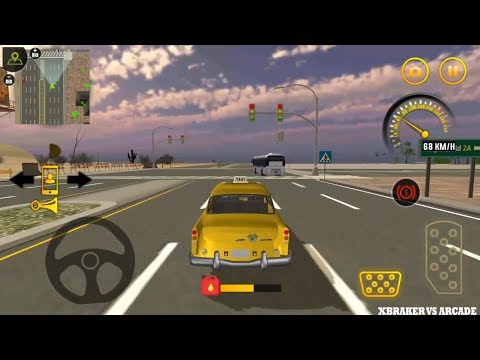 Sport Car Taxi Driver Simulator 2019: Yellow Cab American Taxi Driver 3D New Taxi - Android GamePlay