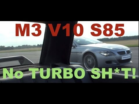 BRUTAL BMW M3 E30 V10 vs BMW M6 Coupe classic clip!