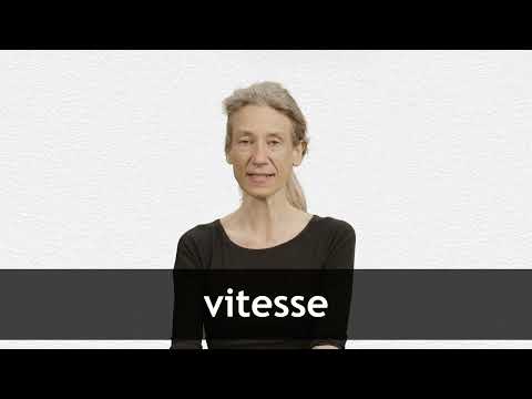 How to pronounce VITESSE in French