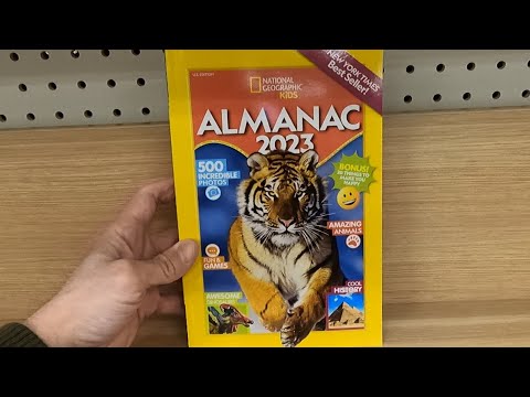 NATIONAL GEOGRAPHIC KIDS ALMANAC 2023 BOOK REVIEW AND CLOSE UP INSIDE LOOK DISCOVERY BOOKS REVIEWS