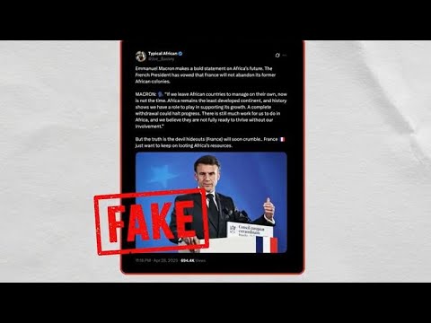 Hat Macron gesagt, Afrika brauche Frankreich immer noch zum Gedeihen?