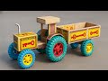 How To Make Tractor Trolley From Matchbox Diy Mini Tractor Trolley Toy Project