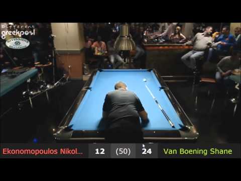 Nick Ekonomopoulos VS Shane Van Boening 10-Ball Challenge