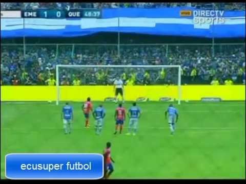 Gol de John García (1-1). Emelec - Dep. Quevedo. Campeonato Ecuatoriano 2013.