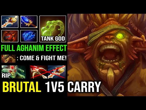 EVEN Rapier Medusa Can't Hurt this Super Carry Bristleback - AoE Nasal Goo Full Aghs Effect DotA 2