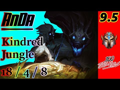 AnDa as Kindred Jungle | S9 Patch 9.5 | NA Challenger | Full Gameplay