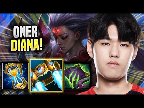 ONER IS READY FOR DIANA! - T1 Oner Plays Diana JUNGLE vs Nidalee! | Season 2022