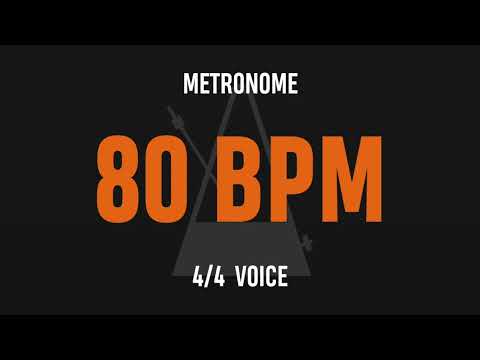 80 BPM 4/4 - Best Metronome (Sound : Voice)