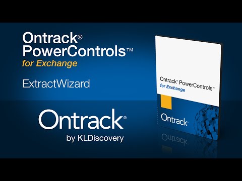 Ontrack performs software demonstration of the Extract Wizard module of OPC software.