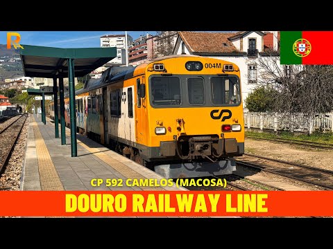 Führerstandsmitfahrt auf der Douro-Linie Marco de Canaveses - Régua (Douro-Linie, Portugal) 4K