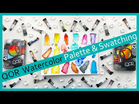 QOR Watercolors // Swatch & Build A Palette With Me