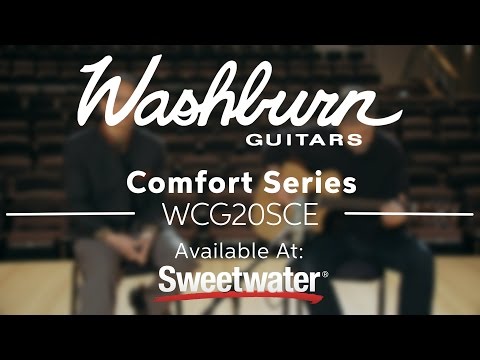 Washburn WCG20SCE Comfort Series Grand Auditorium Cutaway Solid Sitka Spruce Top Satin Mahogany Neck 6-String Acoustic Guitar image 12