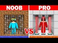 Minecraft NOOB Vs PRO SAFEST SECURITY PRISON BUILD CHALLENGE