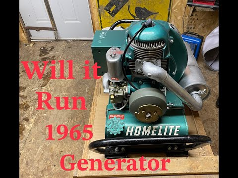 Will it Run 1965 Homelite Generator