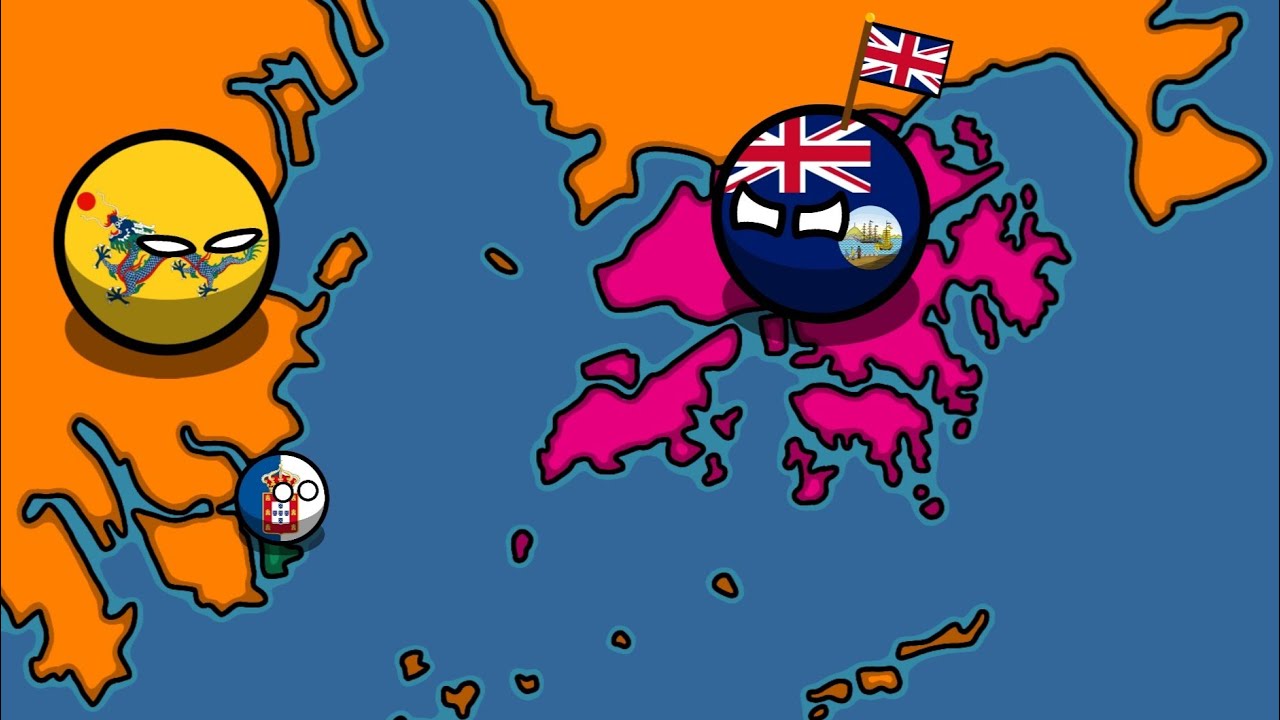 History of Hong Kong, Macau 1900-2022 [Countryballs]