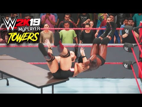 A TABLES MATCH.. but with a twist... | WWE 2K19 MyPLAYER Towers #1