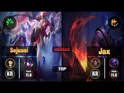 Sword SEJUANI (Top) [Grasp of the Undying] VS JAX - Grandmaster KR Patch 11.8
